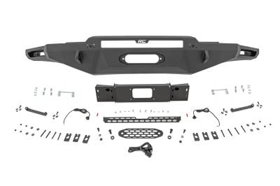 Rough Country Suspension Systems - Rough Country 72005 Hybrid Front Winch Bumper for 22-26 Toyota Tundra