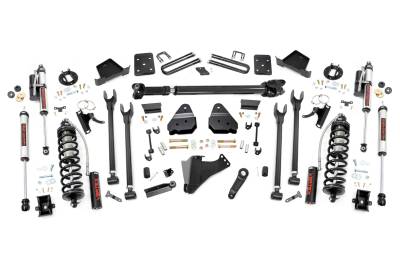 Rough Country Suspension Systems - Rough Country 50859 6" 4-Link Lift Kit for 17-22 F250/F350 Super Duty Diesel 4WD