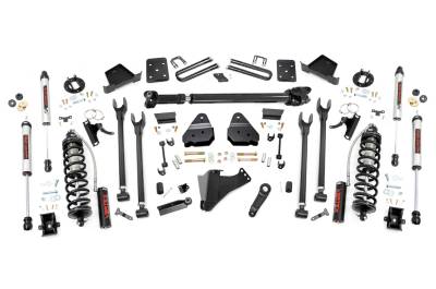 Rough Country Suspension Systems - Rough Country 50758 6" 4-Link Lift Kit for 17-22 F250/F350 SD Diesel 4WD