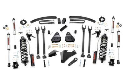 Rough Country Suspension Systems - Rough Country 57858 6" 4-Link Lift Kit for 05-07 F250/F350 SD Gas 4WD