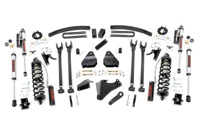 Rough Country Suspension Systems - Rough Country 57959 6" 4-Link Lift Kit for 05-07 F250/350 SD Diesel 4WD