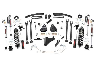 Rough Country Suspension Systems - Rough Country 58859 6" 4-Link Lift Kit for 08-10 F250/F350 SD Gas 4WD