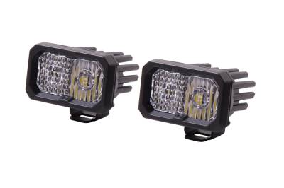 Diode Dynamics - Diode Dynamics DD6388P Stage 2" LED Pod Sport White Combo Standard ABL Pair