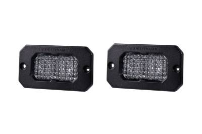 Diode Dynamics - Diode Dynamics DD6428P SSC2 Sport White Flood Flush Mount LED Pod Lights PAIR