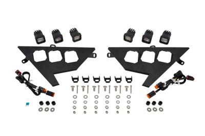 Diode Dynamics - Diode Dynamics DD7645 20+ Polaris RZR C1 Headlamp Kit'sport White ABL PAIR