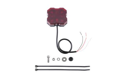 Diode Dynamics - Diode Dynamics DD7431 Stage Series Single Color LED Rock Light Red Hookup one
