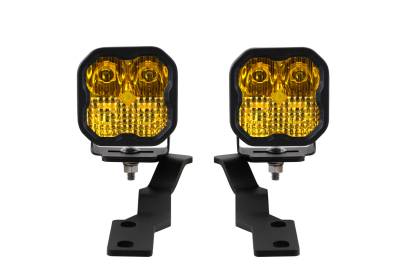 Diode Dynamics - Diode Dynamics DD6373 SS3 LED Ditch Light Yellow Combo for 16-23 Tacoma Sport