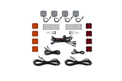 Diode Dynamics - Diode Dynamics DD7738 Single-Color Rock Light Installer Kit 4-pack