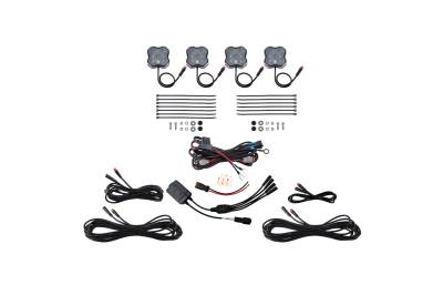 Diode Dynamics - Diode Dynamics DD7740C RGBW Rock Light Installer Kit w/Controller 4-pack