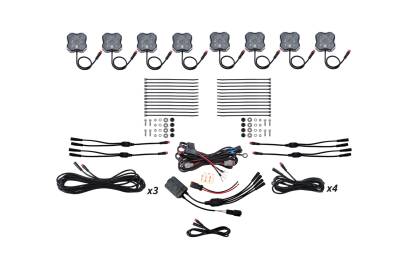 Diode Dynamics - Diode Dynamics DD7744C Stage Series RGBW 8 Pack Rock Lights