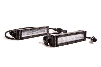 Diode Dynamics - Diode Dynamics DD5022P 6" LED Light Bar Single Row Straight SS6 White Wide PAIR