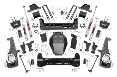 Rough Country Suspension Systems - Rough Country 111230 7" Suspension Lift Kit for 20-25 Silverado/Sierra HD 4WD