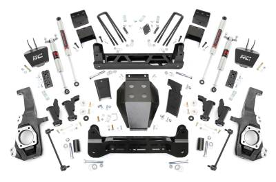 Rough Country Suspension Systems - Rough Country 5" Suspension Lift Kit 20-25 Silverado/Sierra HD 4WD 111040