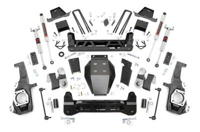 Rough Country Suspension Systems - Rough Country 111140 7" Suspension Lift Kit for 20-25 Silverado/Sierra HD 4WD