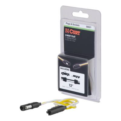 CURT - CURT Manufacturing 58021 2-Way Flat Wiring Connector