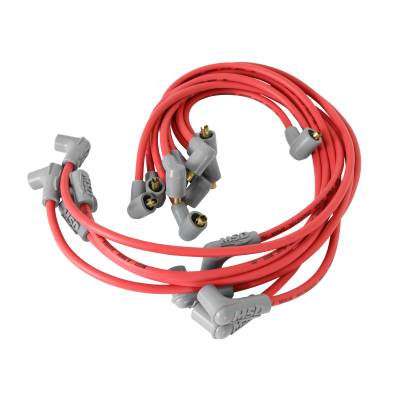 MSD - MSD Ignition 31659 Custom Spark Plug Wire Red Set for Small Block Chevy