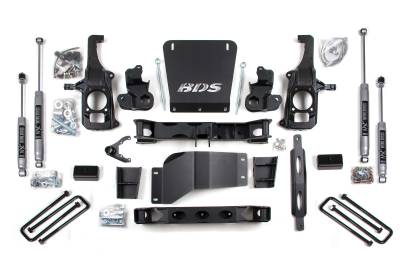 BDS Suspension - BDS Suspension BDS1827H 6.5/4 High Clearance Block for 11-19 GM HD