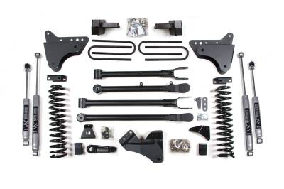 BDS Suspension - BDS Suspension BDS330FS 4" FOX Lift 3" 4-Link Block for 05-07 F250 F350 Gas