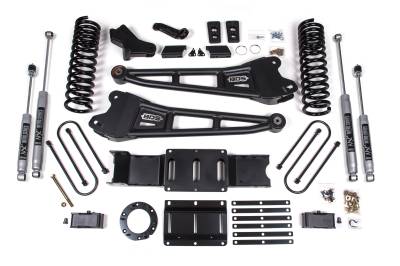 BDS Suspension - BDS Suspension BDS1658H 4" FOX Radius Arm Lift 3" Rear Block for 19-24 Ram 3500