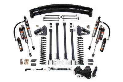 BDS Suspension - BDS Suspension BDS2234FPE 4" 4-Link 2" Rear Leaf Spring for 17-19 Ford F250/F350