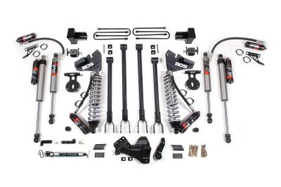 BDS Suspension - BDS Suspension BDS1964FPE 4" 4-Link Lift 2" Rear Diesel for 17-19 Ford F250 F350