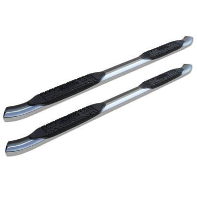 Raptor Series - Raptor 1501-0626 4" Polished Curved Oval Step Tube for 15-22 Canyon & Colorado