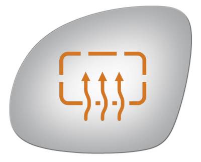 Burco - Burco 4275H Left Door Mirror Glass for Volkswagen