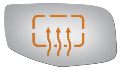 Burco - Burco 5292H 08-09 Ford Taurus X Door Mirror Glass Right