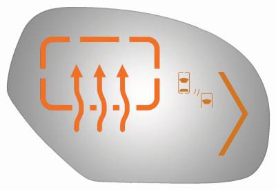 Burco - Burco 5321HSB Cadillac Chevrolet GMC Door Mirror Glass Right