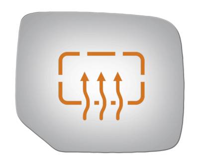 Burco - Burco 5365H Heated Convex Pass Pwr Mirror Glass for 09-15 Honda Pilot