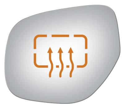 Burco - Burco 4355H Heated Driver Side Mirror Glass for 10-13 Mitsubishi Outlander