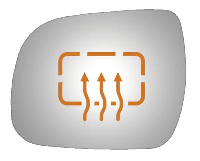 Burco - Burco 4366H Left Door Mirror Glass for 10-13 Toyota Highlander