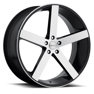 Cavallo - Cavallo Wheel CLV-5 18x8 5x4.5 35mm Gloss Black & Machined CLV-5188051143+35BM