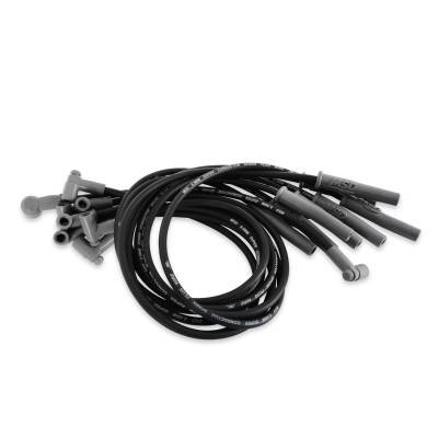 MSD - MSD Ignition 35383 Custom Spark Plug Wire Set Black for Ford 351C-460 w/HEI Cap
