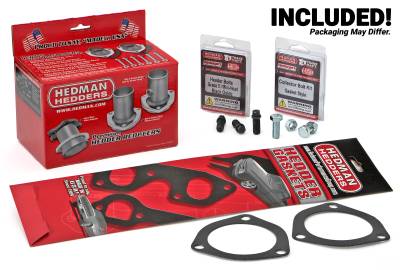 Hedman Hedders - Hedman 68533 Black Block Hugger Street Rod Headers for Chevy 409