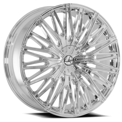 Azara - Azara AZA-52222955115120+15NC Wheel AZA-522 22x9.5 5x115/120 15mm Chrome