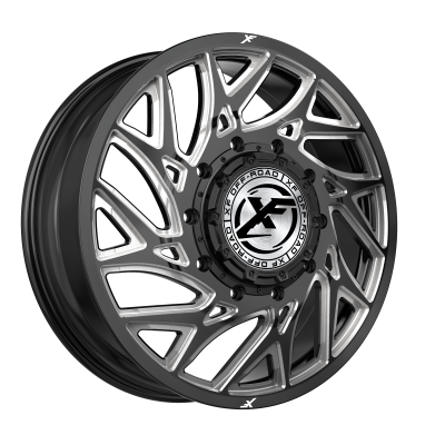 XF Dually - XF Dually Wheel XF-229 26x8.25 10x225 110mm Black/Machined 229F268265110GBM
