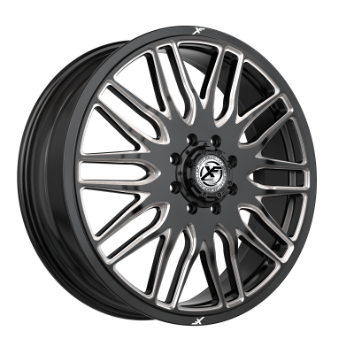 XF Dually - XF Dually Wheel XF-240 24x8.25 8x210 110mm Black/Machined 240F248262110GBM