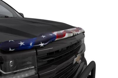 Stampede - Stampede 2029-30 Vigilante Premium Hood Protector American Flag w/Eagle Chevy