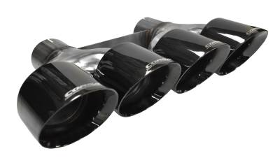 Corsa Performance - Corsa Performance 14062BLK Exhaust Tip Kit for 14-19 Corvette