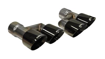 Corsa Performance - Corsa Performance 14333BLK Exhaust Tip Kit for 15-18 Mustang