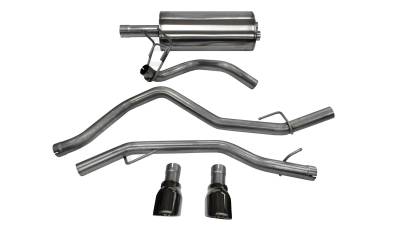 Corsa Performance - Corsa Performance 14405BLK Sport Cat-Back Exhaust System for 1500 1500 Classic