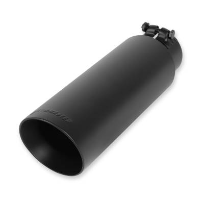 Flowmaster - Flowmaster 15398B Exhaust Pipe Tip Angle Cut Stainless Steel Black