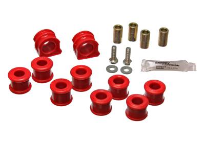 Energy Suspension - Energy Suspension 15.5106R Sway Bar Bushing Set Front Polyurethane Red