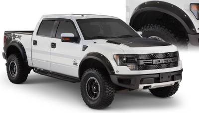 Bushwacker - Bushwacker Pocket Style Front/Rear Fender Flares Black Ford F150 20938-02