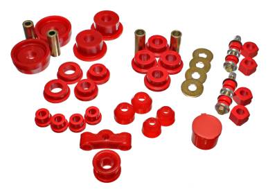 Energy Suspension - Energy Suspension 16.18101R Hyper-Flex Master Bushing Kit Red