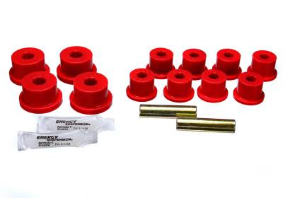 Energy Suspension - Energy Suspension 1.2101R Leaf Spring Bushing Set Polyurethane Red