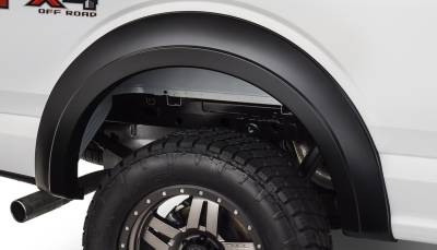 Bushwacker - Bushwacker Extend-a-Fender Rear Fender Flares Black Ford F150 20094-02