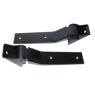 Rugged Ridge - Rugged Ridge 11218.01 Tailgate Hinge Set Black for Jeep Wrangler