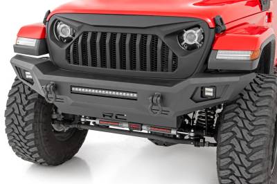 Rough Country Suspension Systems - Rough Country Heavy Duty Front Skidplate Bumper Black for Jeep JK/JL/JT 10635